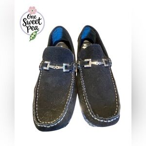 Alfani Black Loafers with Silver Accent